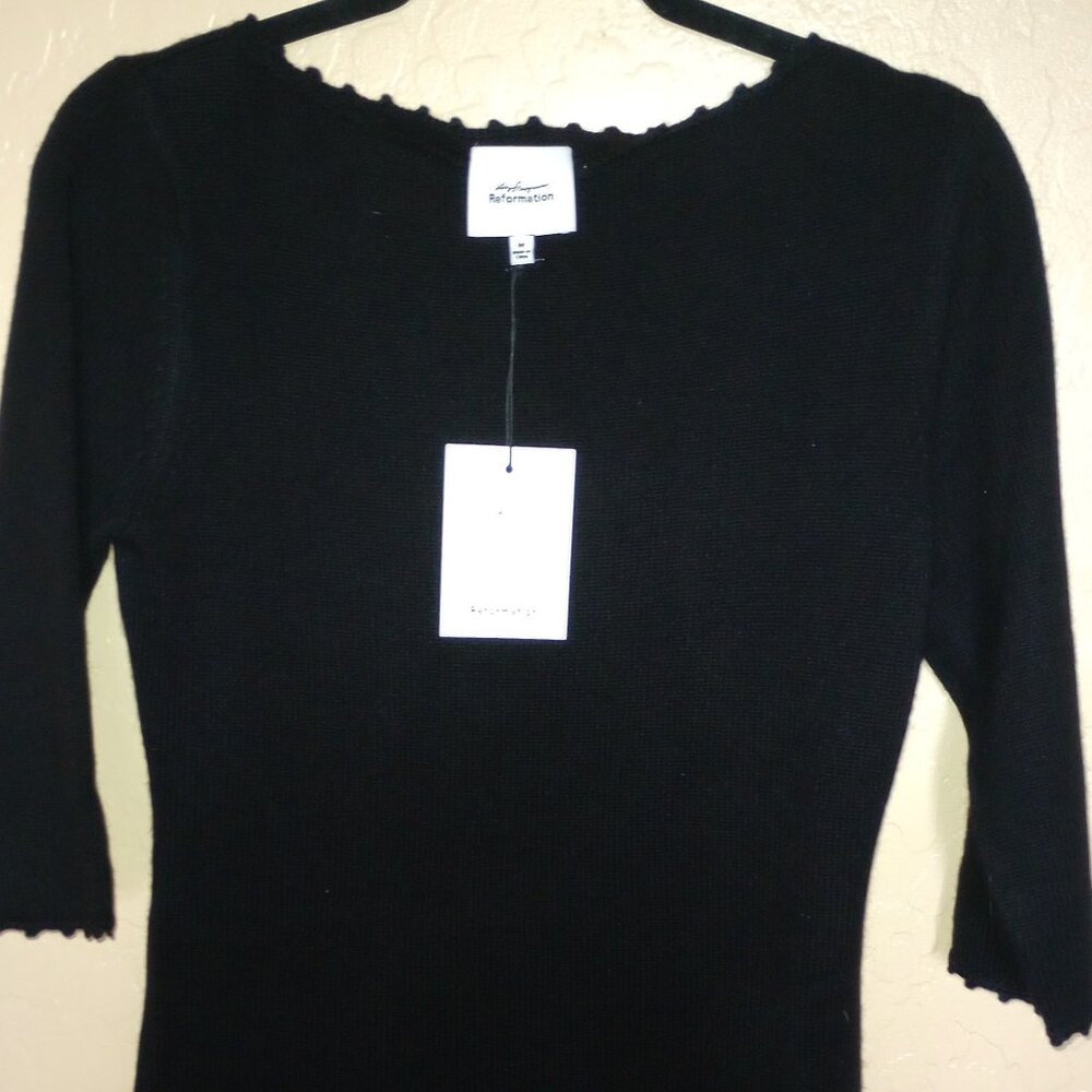 Reformation Baez Cashmere Mini Dress